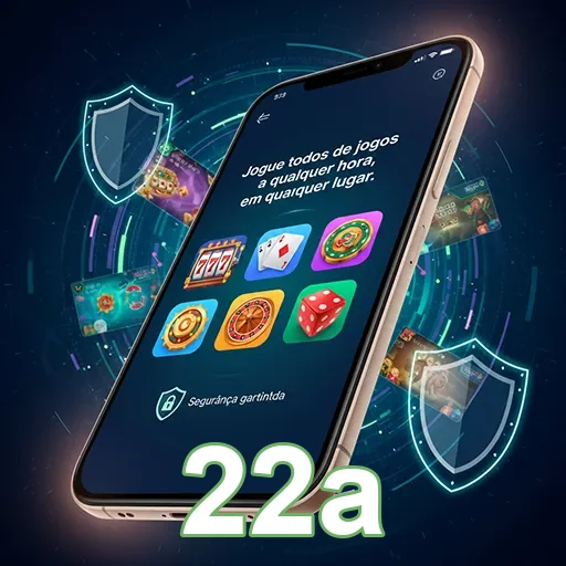 Jogador usando celular com app de casino em mãos